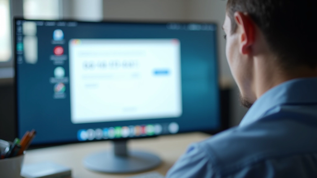 Schermo di un computer che mostra un numero di ticket di supporto remoto verificato su un sito ufficiale, con password manager visibile in background