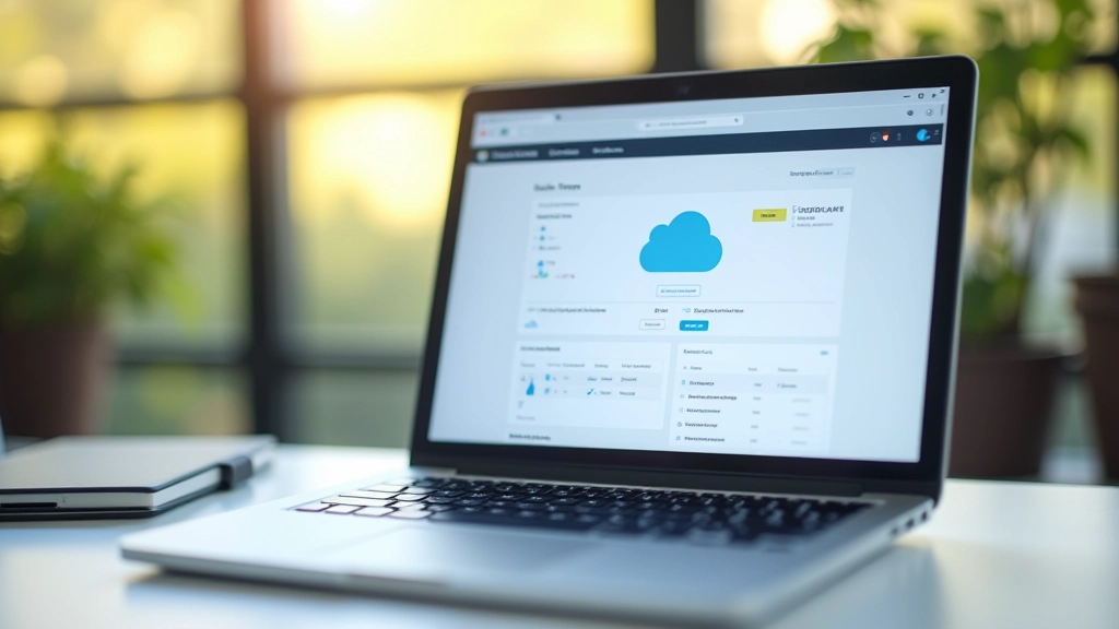 Interfaccia cloud storage con cartelle sincronizzate e indicatore di backup automatico