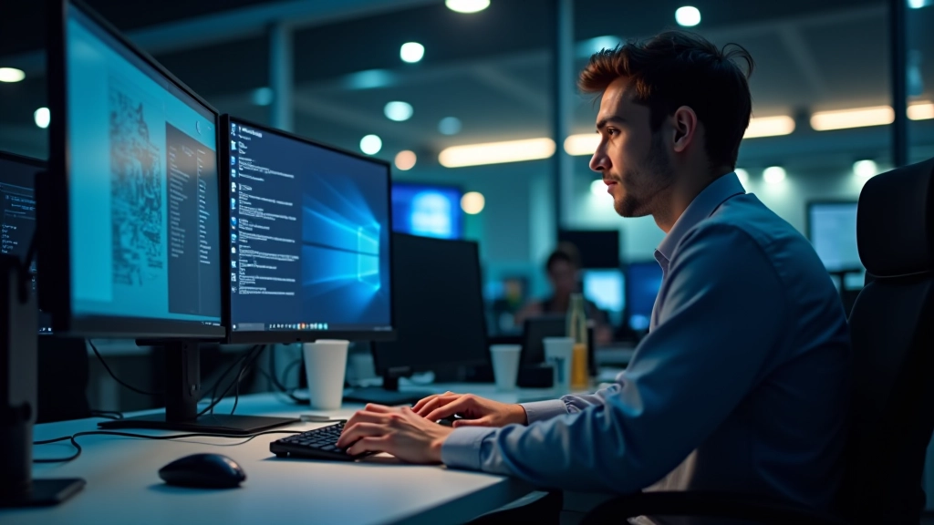 Pannello di controllo del sistema operativo con impostazioni avanzate
